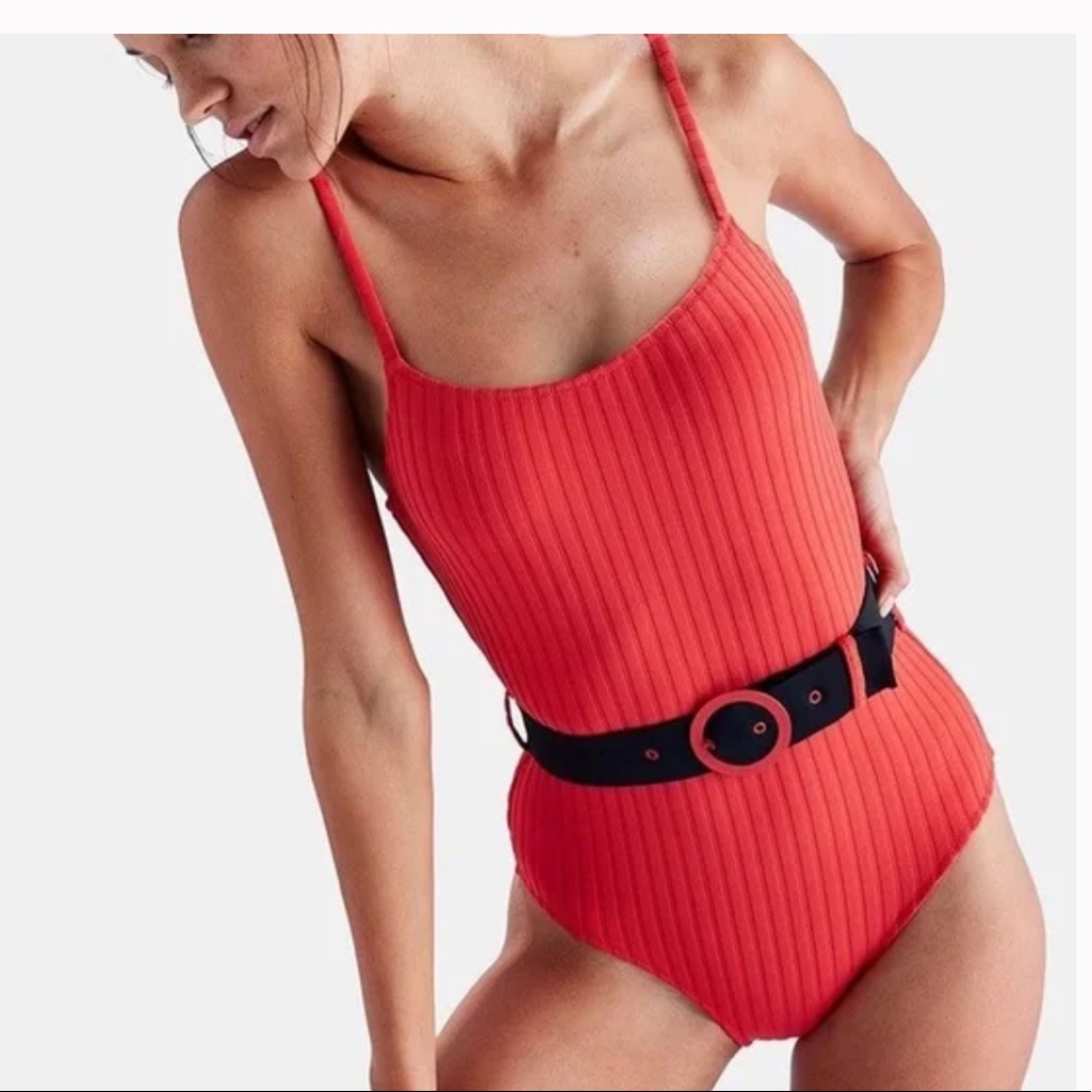 Nina One Piece Bathing Suit With Belt